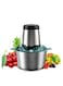Food Chopper Multifunctional Stainless Steel Food Processor Vegetable Chopper Electric Meat Grinder for Meat Vegetable Fruits 2L
