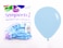 Sempertex (25pcs) 18" Round Balloons, Pastel Matte blue Latex Balloons 18"-1 Pc