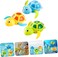 3 Pieces Baby Bath Toys Set, Turtle Themed