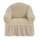 Fabienne Turkish Stretchable Sofa Cover One Seater Beige Camel Free Size