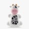 Flipper Fun Animal Hygienic Toothbrush Holder For Kids, includes Soft Bristle Toothbrush, Cow, 3Y+