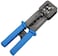 EZ RJ45 Crimp Tool Pass Through Cat5 Cat5e Cat6 Crimping Tool for RJ45/RJ12 Regular Pass-Through Connectors with 50PCS, 50PCS Covers and Mini Wire Stripper