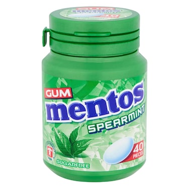 Mentos Sugar Free Spearmint Chewing Gum 40 Pieces