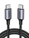 Ugreen USB C Cable, Nylon-Braided USB-C To USB-C 2.0 Cable (C To C) Compatible For 2018 Ipad Pro 12.9"/11", Mac, Galaxy S10 S9 S8, Huawei P30 P20, Xiaomi 8, Etc-2Meter