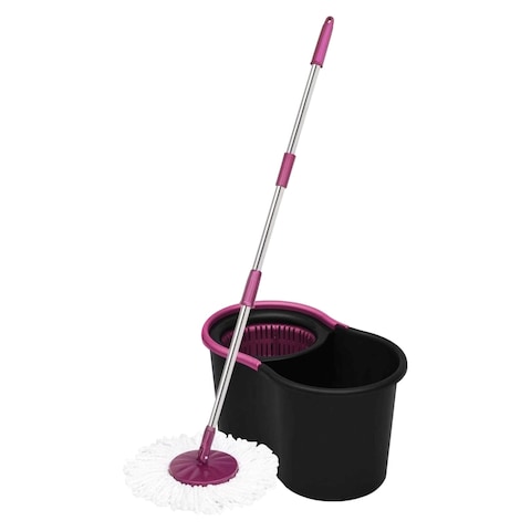 Parex  Black Spinning Mop 360 Degree - Black and Pink