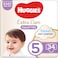 Huggies Diaper Pant Size 5 12-17kg White 34 Diapers Pack of 2