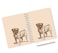 Loud Universe Hardcover Notebook Pug Dog Cute Dog Sketch Spiral Notebook with Premium High Quality Paper A5 Size