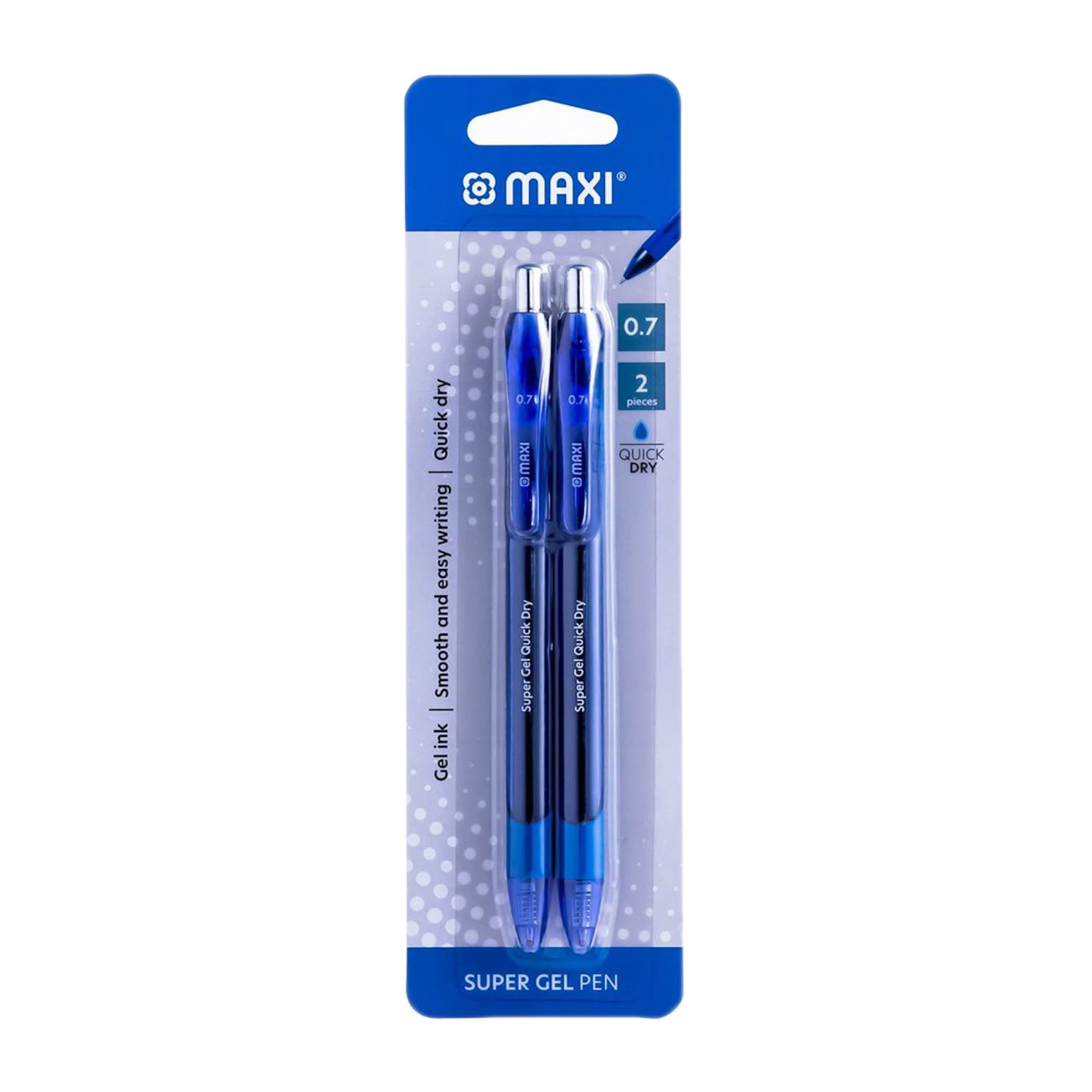 Maxi Gel Pen 0.7mm Blue 12PC