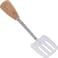 Royalford Slotted Turner, Stainless Steel With Wooden Handle, Rf10661, Turner Spatula With For Cooking, Flipping, Frying Fish, Tuna, Steak, Eggs, Pancake