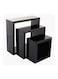 Generic 3-Piece Wall Shelves Black