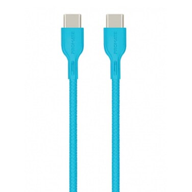 Promate USB-C To USB-C Data Sync &amp; Charge Cable 2m Blue