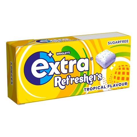 Wrigley&#39;s Extra Refreshers Sugar-Free Tropical Flavour Chewing Gum 15.6g