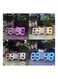 Generic 3D LED Table Clock Number Design Show Temperature Date Living Room Clock White