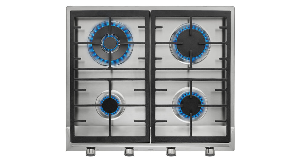 Teka Ex 60.1 4G Gas Stainless Steel HOB With Frontal Control Knobs