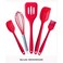 Silicone Kitchen Utensils Set Red 5 PCS