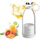 Generic Portable Mini Fruit Blender Personal Blender Portable Electric Juicer Kettle Bottle For Shakes, Mini Fruit Battery Rechargeable Portable USB Blender Smoothie Maker Pink, White, 350ml