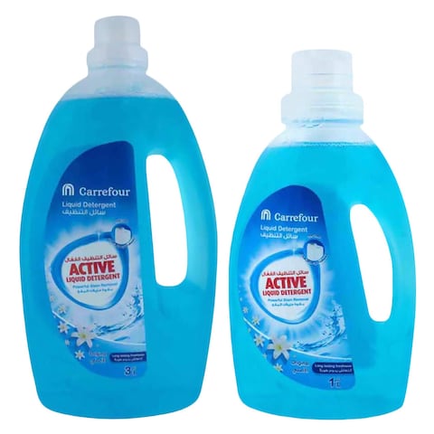 Carrefour Active Liquid Detergent Gel HF 3L + 1L