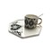 Ceramic Afternoon Coffee Cup And Saucer With Spoon