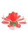 Generic Rotating Lotus Flower Musical Candle 6 X 11Centimeter