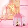 Portable Kids Toy Tipi Tent With Star Light Girl Castle Play House
