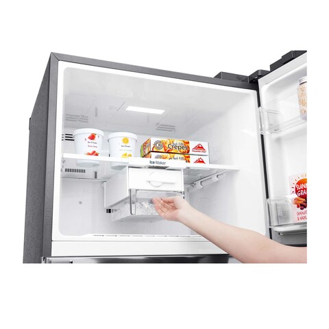 ثلاجة ال جي GN-H562HLHL سمارت نوفروست - 410 لتر - فضي