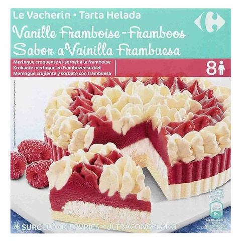 Carrefour Frozen Vanilla Raspberry Vacherin Dessert 1.2L