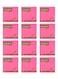 Fantastick 12-Piece Sticky Notes 3x3 Inch Size Neon Pink