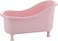 Fitto Decorative Mini Tub Shaped Multi-Purpose Bathroom Organizer Basket, Pink