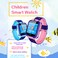 Generic-S12B Multifunctional Kids Children Smart Watch Tracker Intelligent Band Sensitive 1.44" Touch Screen Compatible with Android/ IOS Phone System Chat Call Camera Alarm Clock LBS Positioning for