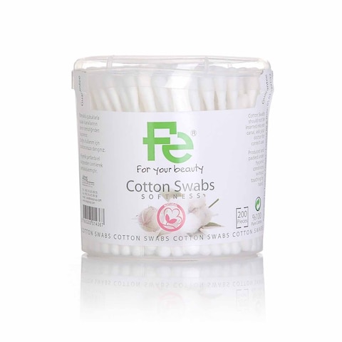 FE Ear Cotton Buds - 200 Pieces