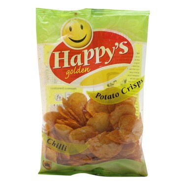 Happys Golden Chilli Potato Crisps 50G