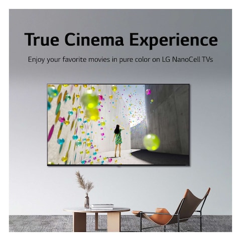 LG 55NANO776QA | NanoCell TV |  55 Inch | NANO79 Series | 4K Ultra HD | Cinema Screen Design | WebOS | ThinQ | Surround Sound | Voice Control | Gaming TV