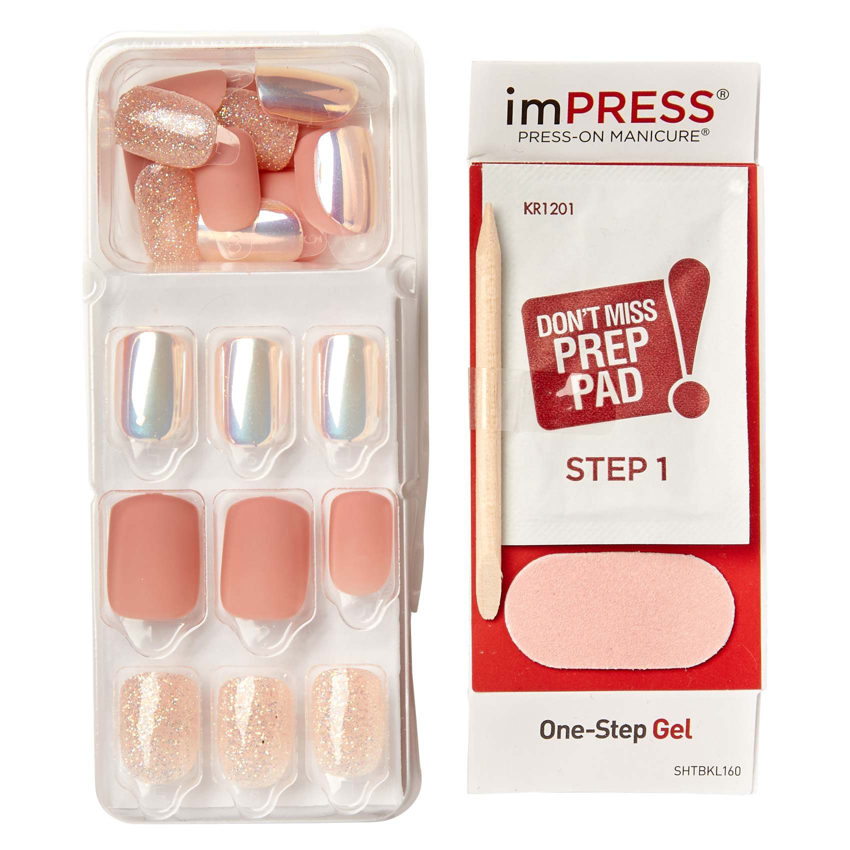 imPress Press-On Unexpected Artificial Nails - Multi Colour, 30 Piece