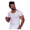 Jill M1309 Short Sleeves Undershirt for Men - Size 6 - White