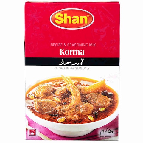 Shan Recipe &amp; Seasoning Mix Korma 50 gr