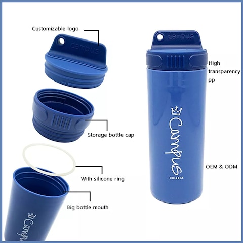 Eco-Friendly 480ml BPA Free PP Drinking Plastic Sports Water Bottle