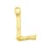 Aiwanto L Letter Necklace Spelling Necklace Golden Name Starting Letter Necklace