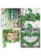 12-Piece Artificial Ivy Leaf Plants Vine 87 Feet Garlands Fake Foliage Flowers Hanging Vine for Home Kitchen Garden Office Wedding Party Wall Decor