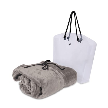 دفايه مينترا ناعمه بكاب - 160 * 180 سم - موكا