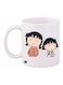 Bp Chibi Maruko Printed Mug White/Orange/Blue Standard Size