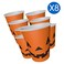 Halloween Pumpkin Printed Paper Cups 237ml 8 PCS