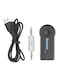 Aux Bluetooth Receiver With USB Charging Cable Black