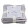 LA Collection 550 GSM Cotton Face Towels Light Grey 30x30cm 4 PCS