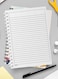Lowha Spiral Notebook With 60 Sheets And Hard Paper Covers With Leaves &amp; Abstarct Design, For Jotting Notes And Reminders, For Work, University, School