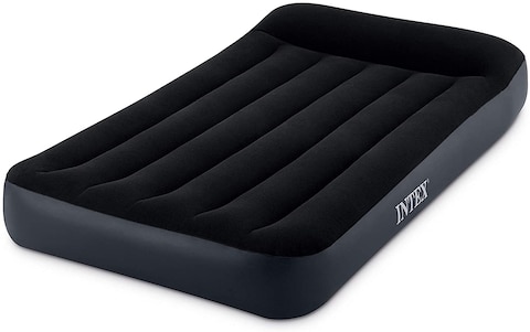 Intex 64141 Durabeam Pillow Rest Classic Airbed Inflatable Mattress Black