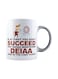 muGGyz Printed Ceramic Coffee Mug White