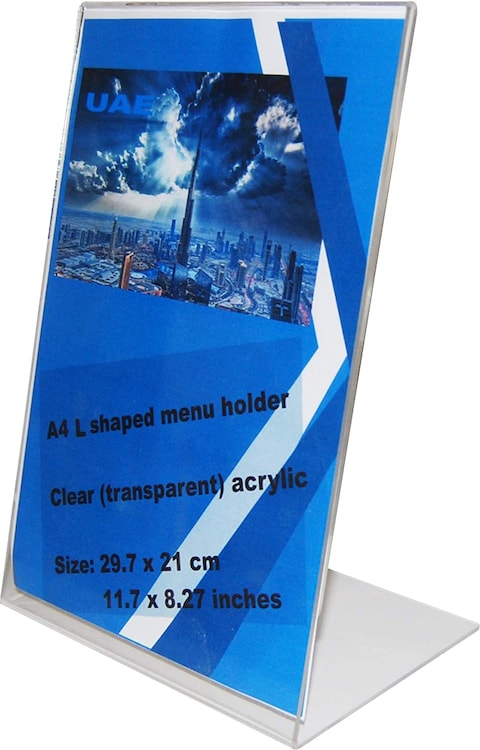 Generic Menu Stand, 5 Pieces Of Menu Holder, A4 Menu Holder, A Set Of 5, A4 Size (21 cm(W) X 29.7 cm(H)