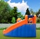 Rainbow Toys Inflatable Castles Treasure Island Two Bouncy Slides Jumping Pad Household Children Recreation Inflatable Water Park Paddling Pool Water Spray