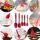 Urban Utility 5Pcs Heat Resistant Silicone Spatula Set Non-Stick Kitchen Spatulas for Cooking Baking Baking tools Silicone Spatula Set