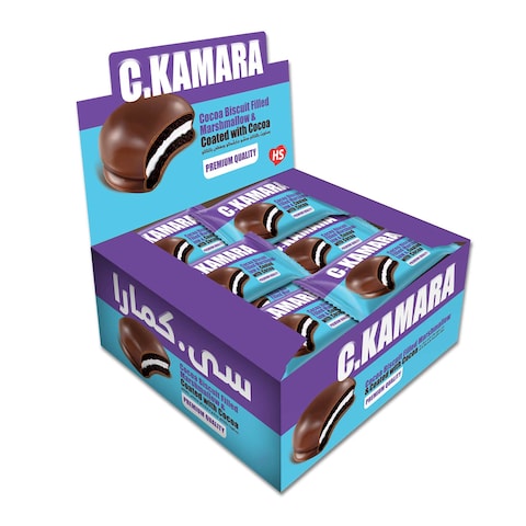 Kamara Cocoa Biscuit Filled with Mashmellow - 37 gram - 6 Pieces